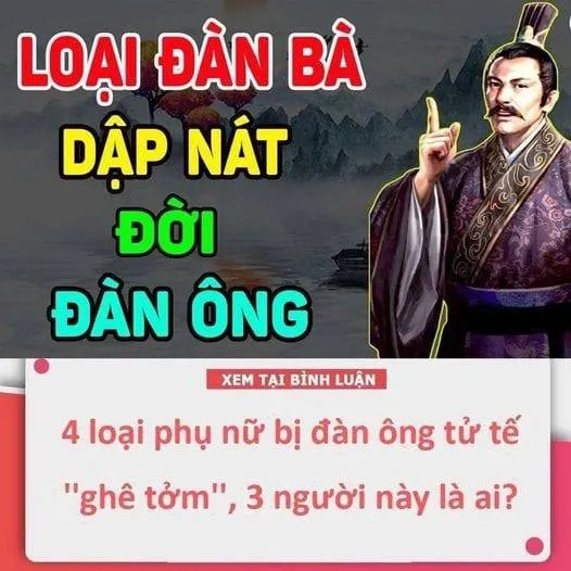 4 LOẠI PHỤ NỮ BỊ ĐÀN ÔNG TỬ TẾ ”G.HÊ T.ỞM”, 3 NGƯỜI NÀY LÀ AI?