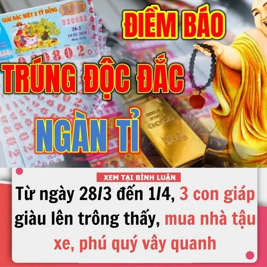 TỪ NGÀY 29/3 ĐẾN 1/4, 3 CON GIÁP GIÀU LÊN TRÔNG THẤY, MUA NHÀ TẬU XE, PHÚ QUÝ VÂY QUANH, MỌI ĐIỀU VIÊN MÃN