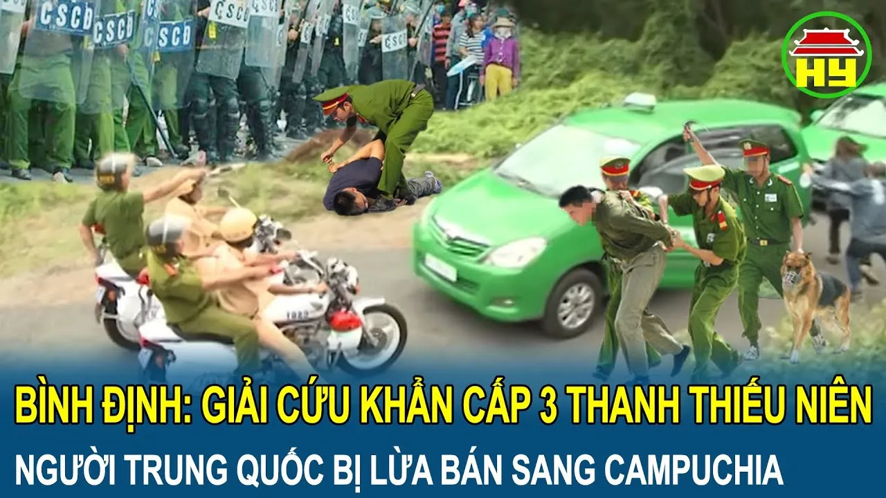 GIẢI CỨU 3 CÔNG DÂN TRUNG QUỐC NGHI BỊ LỪA SANG CAMPUCHIA