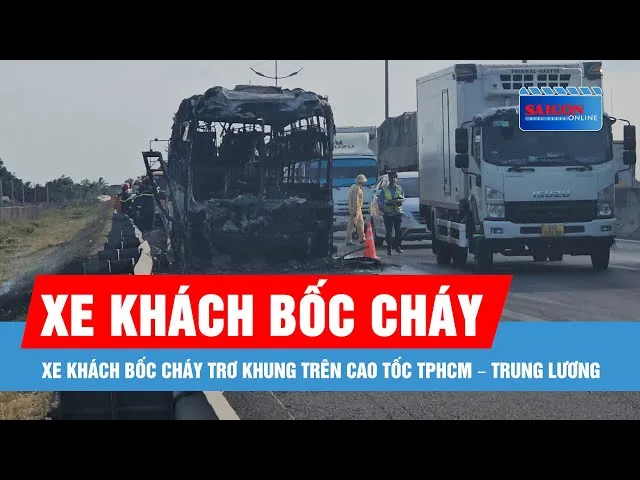 XE KHÁCH GIƯỜNG NẰM C.H.Á.Y TR.Ơ KHUNG TRÊN CAO TỐC TP.HCM - TRUNG LƯƠNG