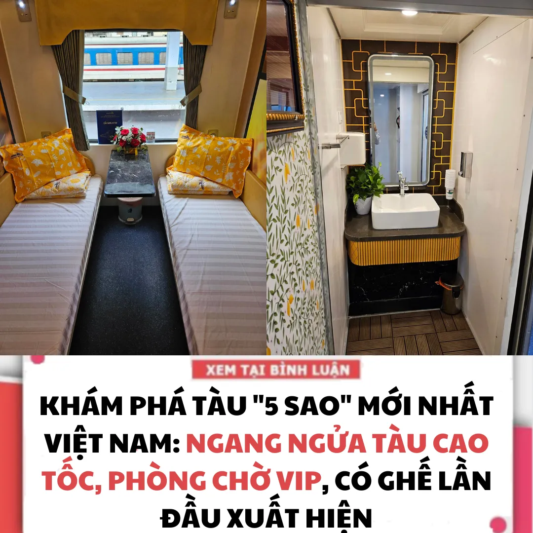 KHÁM PHÁ TÀU "5 SAO" MỚI NHẤT VIỆT NAM: NGANG NGỬA TÀU CAO TỐC, PHÒNG CHỜ VIP, CÓ GHẾ LẦN ĐẦU XUẤT HIỆN