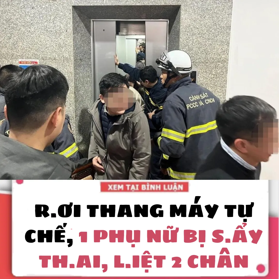 RƠI THANG MÁY TỰ CHẾ, 1 PHỤ NỮ BỊ S.ẨY TH.AI, L.IỆT 2 CHÂN