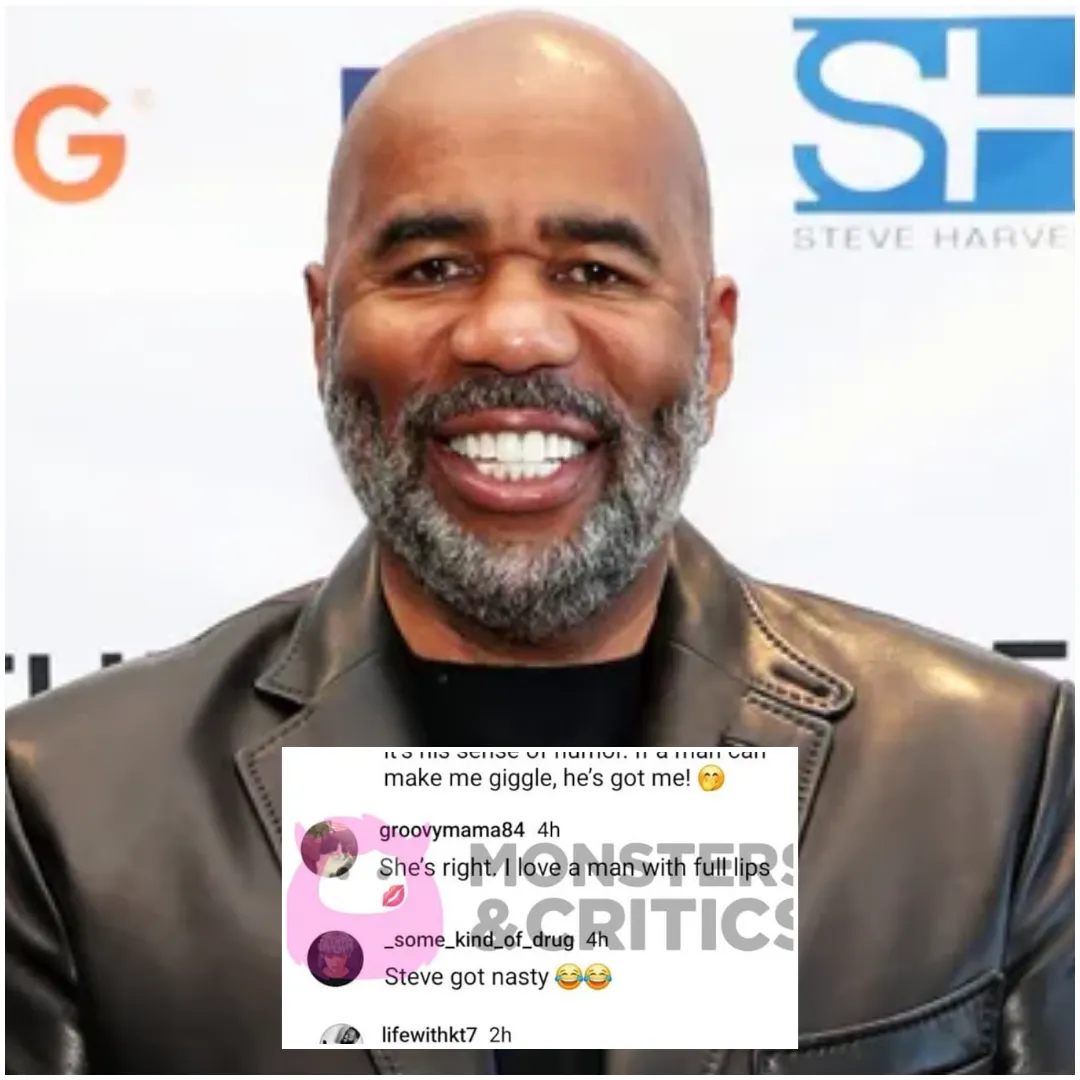 Steve Harvey shows off the '$exy' part of his body that he hopes will 'ensure' him, surprising the world