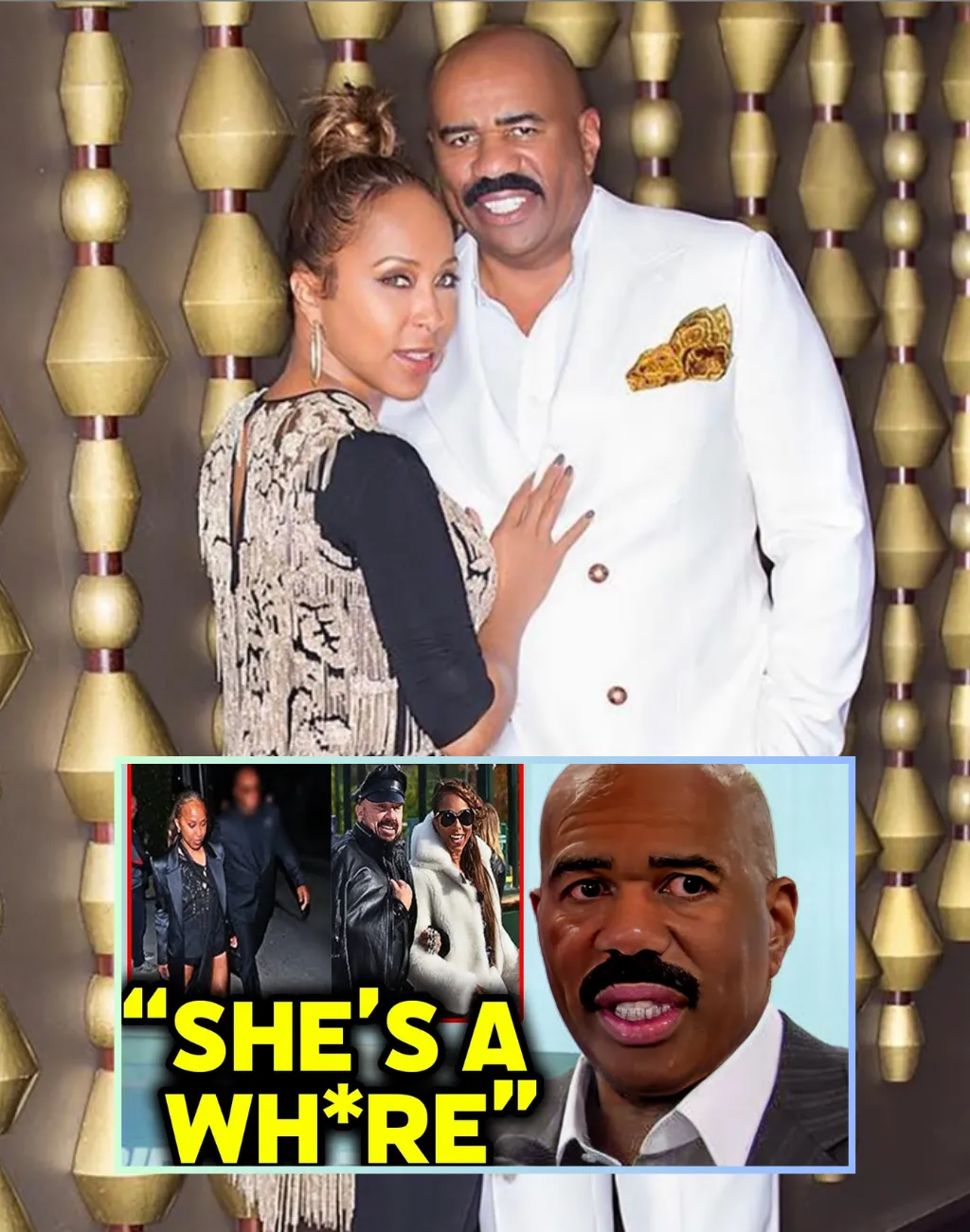 Disgusting! Steve Harvey Reacts To LEAKED Pics Showing Wife Marjorie CHEATING On Him With Multiple Men