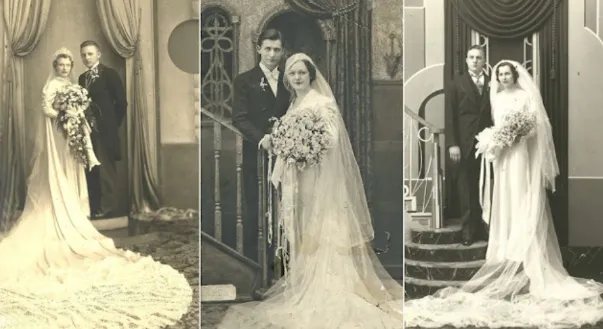 35 Amazing Photos Show Styles of Wedding Dresses in the 1930s