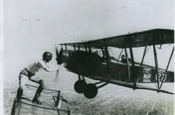 Watch Wing Walker Gladys Ingle Changing a Wheel in Mid-Air, 1926