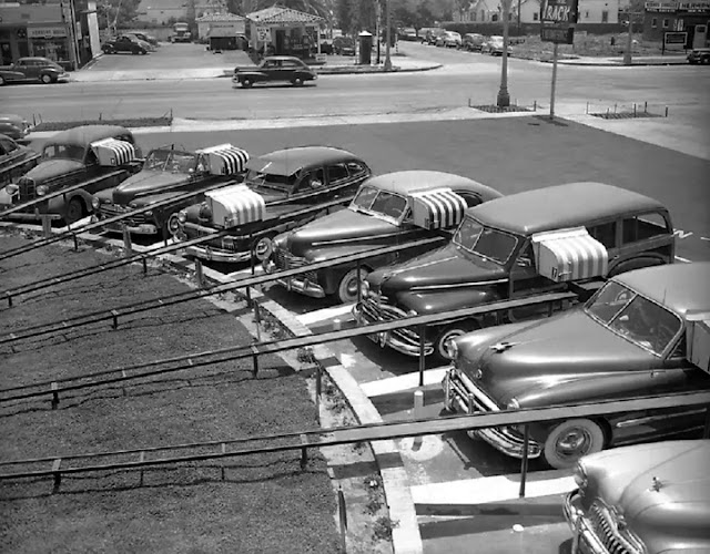 The “Motormat” Was a Drive-In in Los Angeles, Where the Food Tray Was Sent Out on Rails Right to Your Car _ Throwback American Life