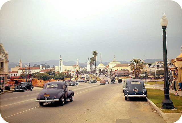 Fantastic Color Photos Capture Downtown of Los Angeles in the 1940s _ Vintage US