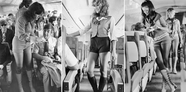 Hostesses in Hotpants and Boots: Pictures of Sexy Pacific Southwest Airline Flight Attendants in the Early 1970s