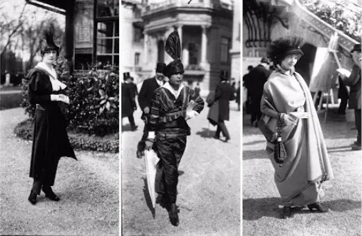 60 photographies étonnantes capturent la magnifique mode féminine lors du Grand Prix de Longchamp des années 1910 _ frhistoire
