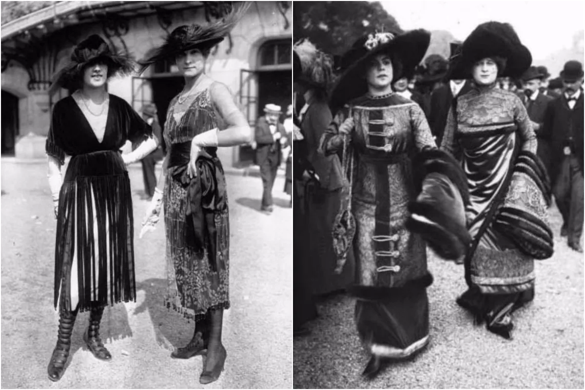 Photos de la haute couture parisienne au hippodrome de Longchamp au début des années 1900 _ frhistoire