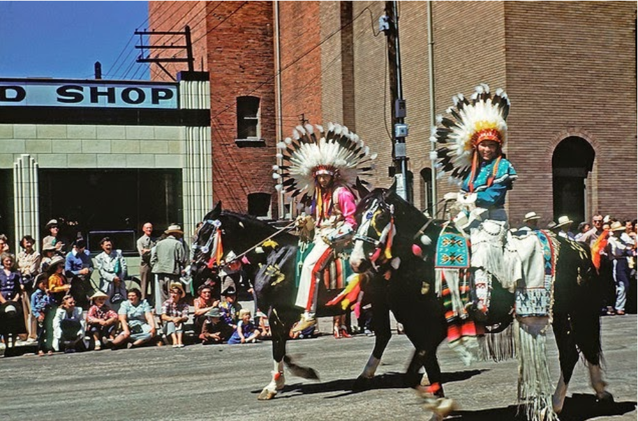 Color Pictures of 1950 Cheyenne Frontier Days Parade