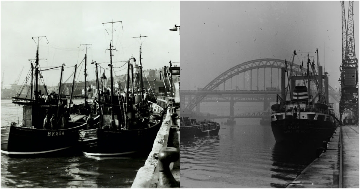 Newcastle 50 Years Ago – Amazing B&W Show the Daily Life at North Shields Fish Quay in the 1960s