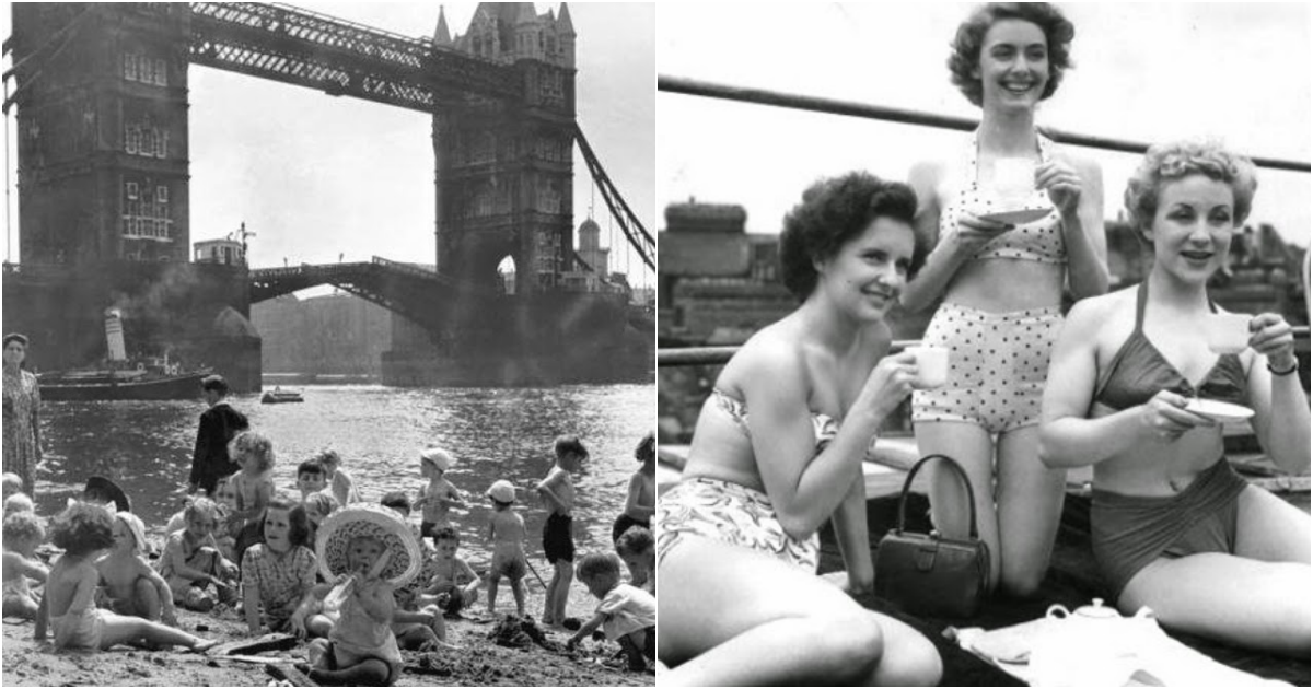 Interesting Vintage Pictures of Londoners Sunbathing