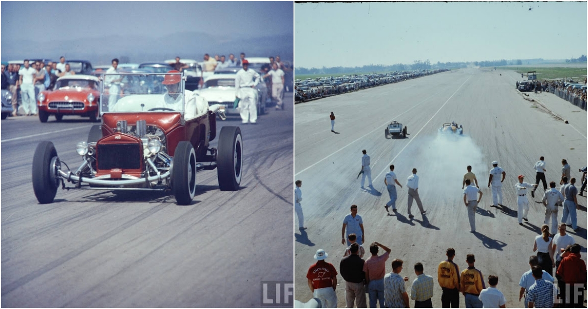 National Hot Rod Association’s Drag Racing Meet Held in Santa Ana ...