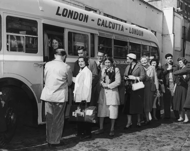London–Calcutta Bus Service, the World’s Longest Bus Route. It Took About 50 Days to Complete the Journey!