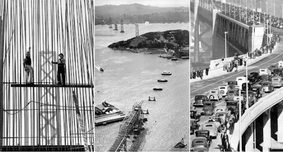 27 Historical Photos That Show Construction of the San Francisco-Oakland Bay Bridge in the 1930s