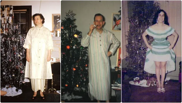 45 Vintage Snaps Capture People Posing With Christmas Trees in the 1950s