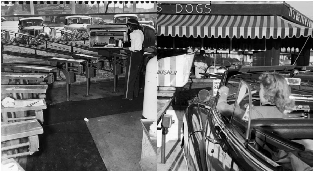 The “Motormat” Was a Drive-In in Los Angeles, Where the Food Tray Was Sent Out on Rails Right to Your Car