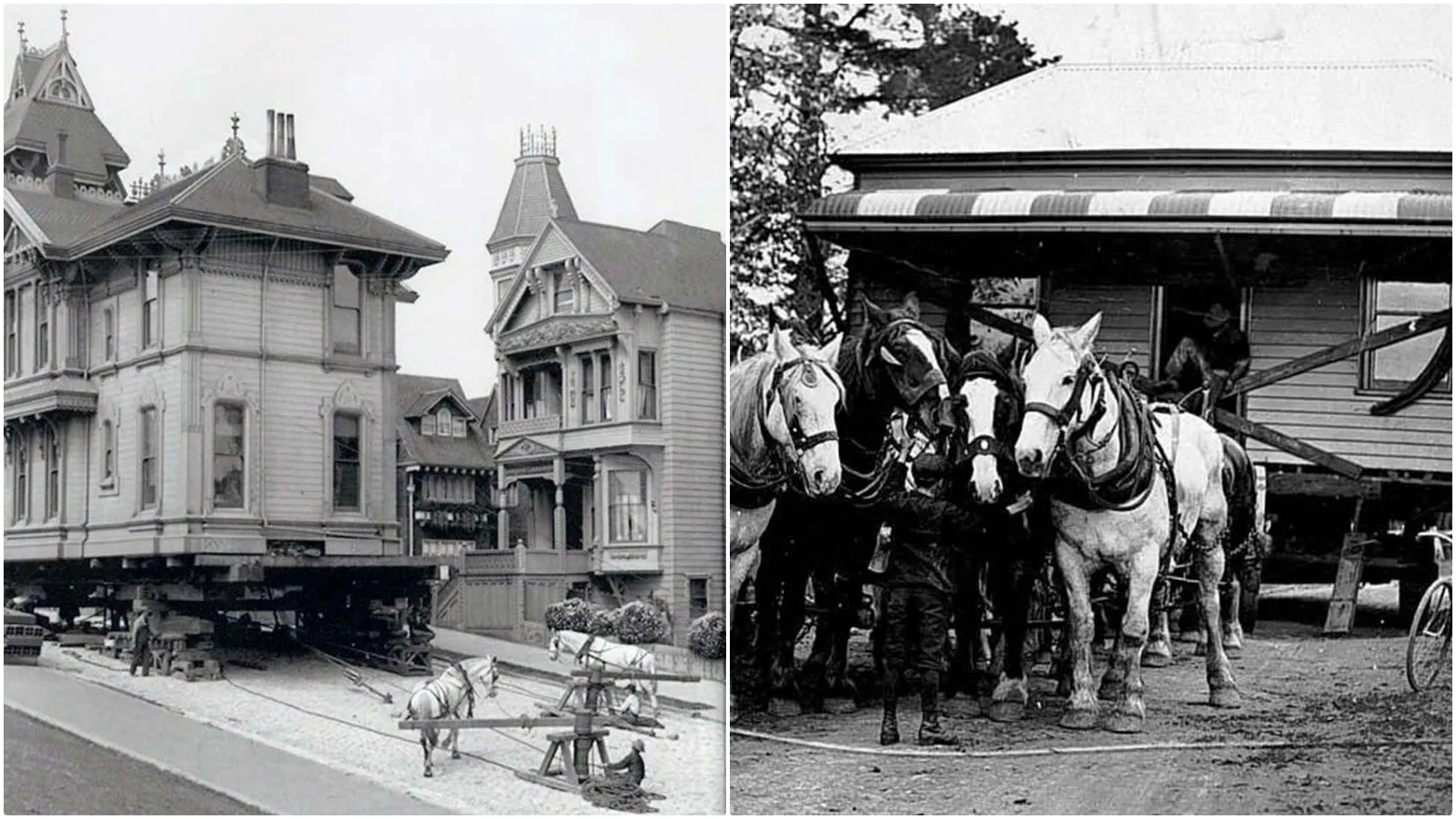 Moving History - Houses on the Move by Horse, 1890-1910