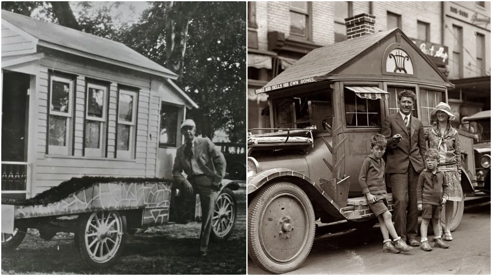 Rolling Homesteads - Stunning Vintage Photos of Mobile Wooden Homes from the Early 20th Century