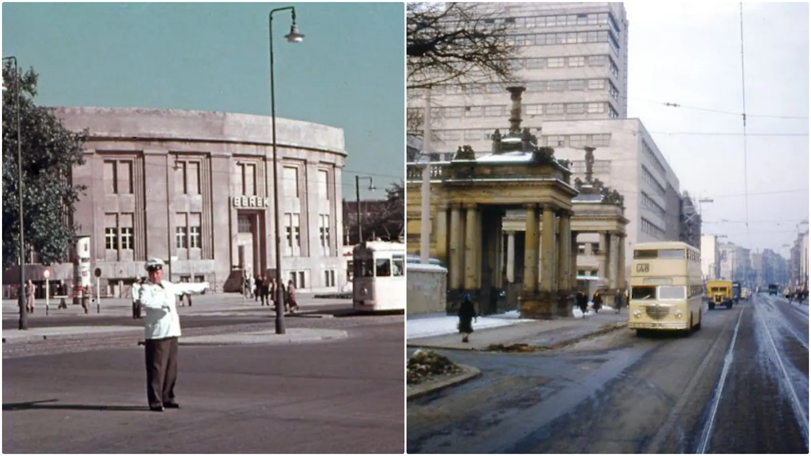 Berlin 1954 - 50 lebendige Farbfotos zeigen das Straßenleben der Hauptstadt