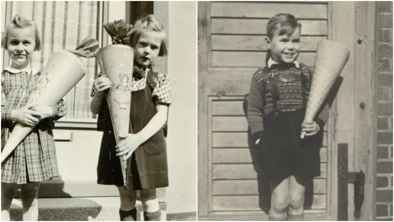 Unvergessliche Anfänge - Die Ersten Schultage deutscher Kinder in Nostalgischen Fotos