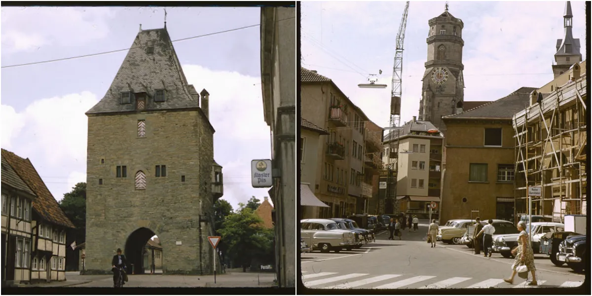 Lebendige Zeitreise - 50 Wundervolle Farbschnappschüsse aus dem Alltagsleben in Westdeutschland in den Späten 1950er Jahren