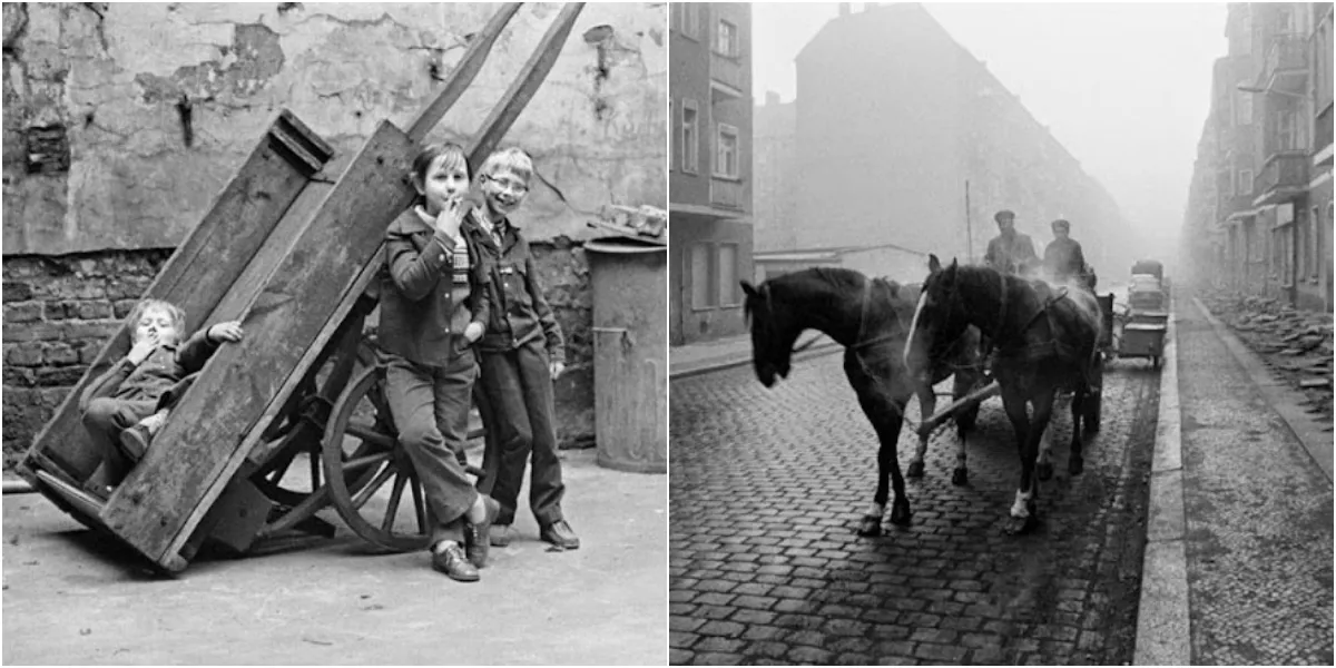 Ost-Berlin in den 1970er und 1980er Jahren durch großartige Schwarz-Weiß-Fotos