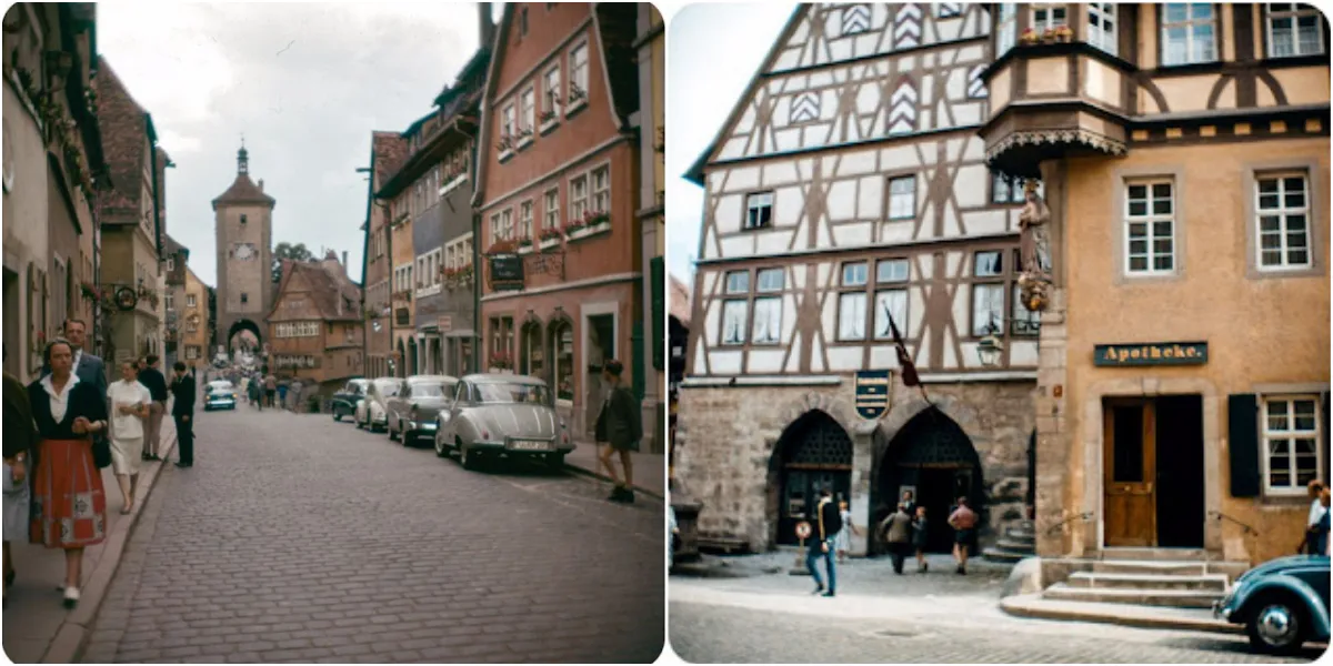 40 fantastische Farbdias dokumentieren den Alltag in Deutschland in den späten 1950er und 1960er Jahren