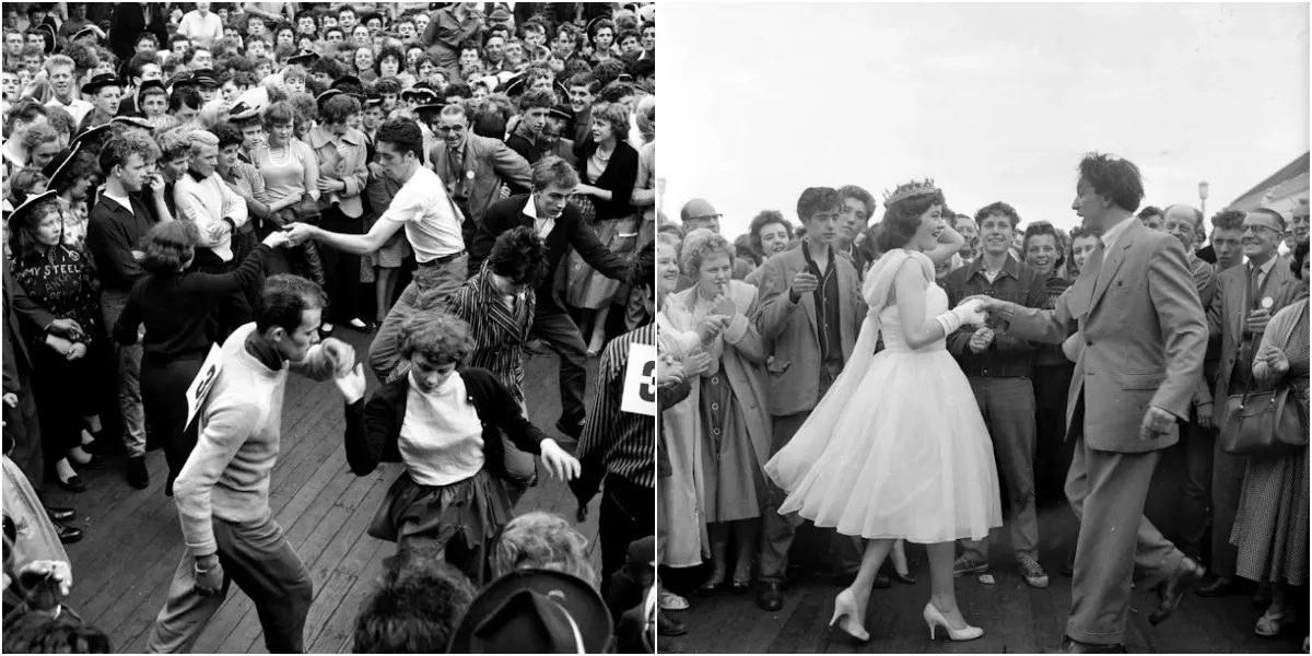 Stunning Vintage Photos Show Holidaymakers Showing Off Their Dance Moves in Blackpool From the 1950s