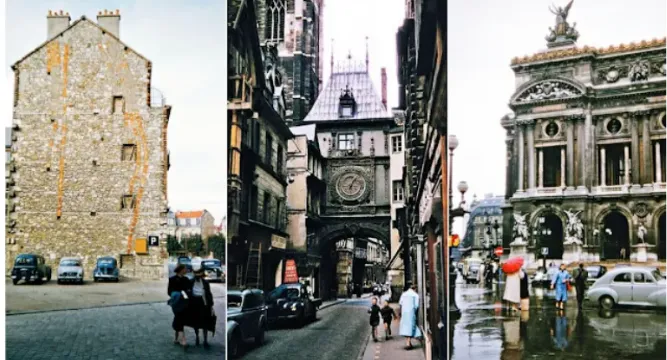 De magnifiques photos couleur montrent à quoi ressemblait la France dans les années 1950