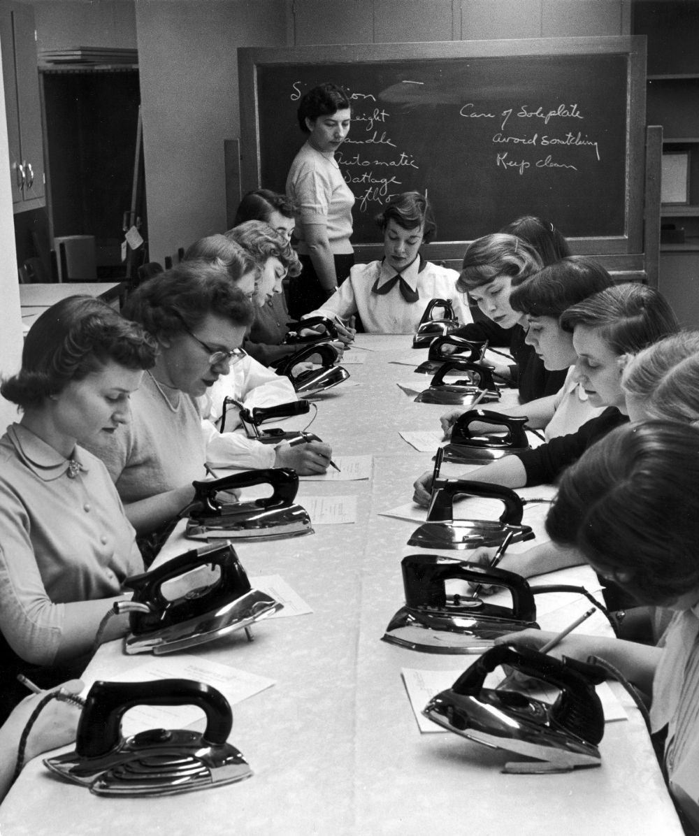 Engaging Vintage Photographs Depicting Girls Participating in Home Economics Classes during the 1920s and 1930s