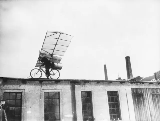 Das fliegende Fahrrad von Max Wiedenhöft, ca. 1920er Jahre