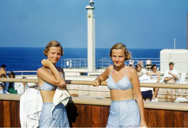 Foto meravigliose catturano i passeggeri delle navi da crociera negli anni '50 e '60