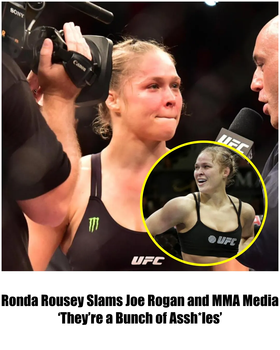 Ronda Rousey blasts Joe Rogan, MMA media for turning on her: ‘They’re a bunch of assh*les’