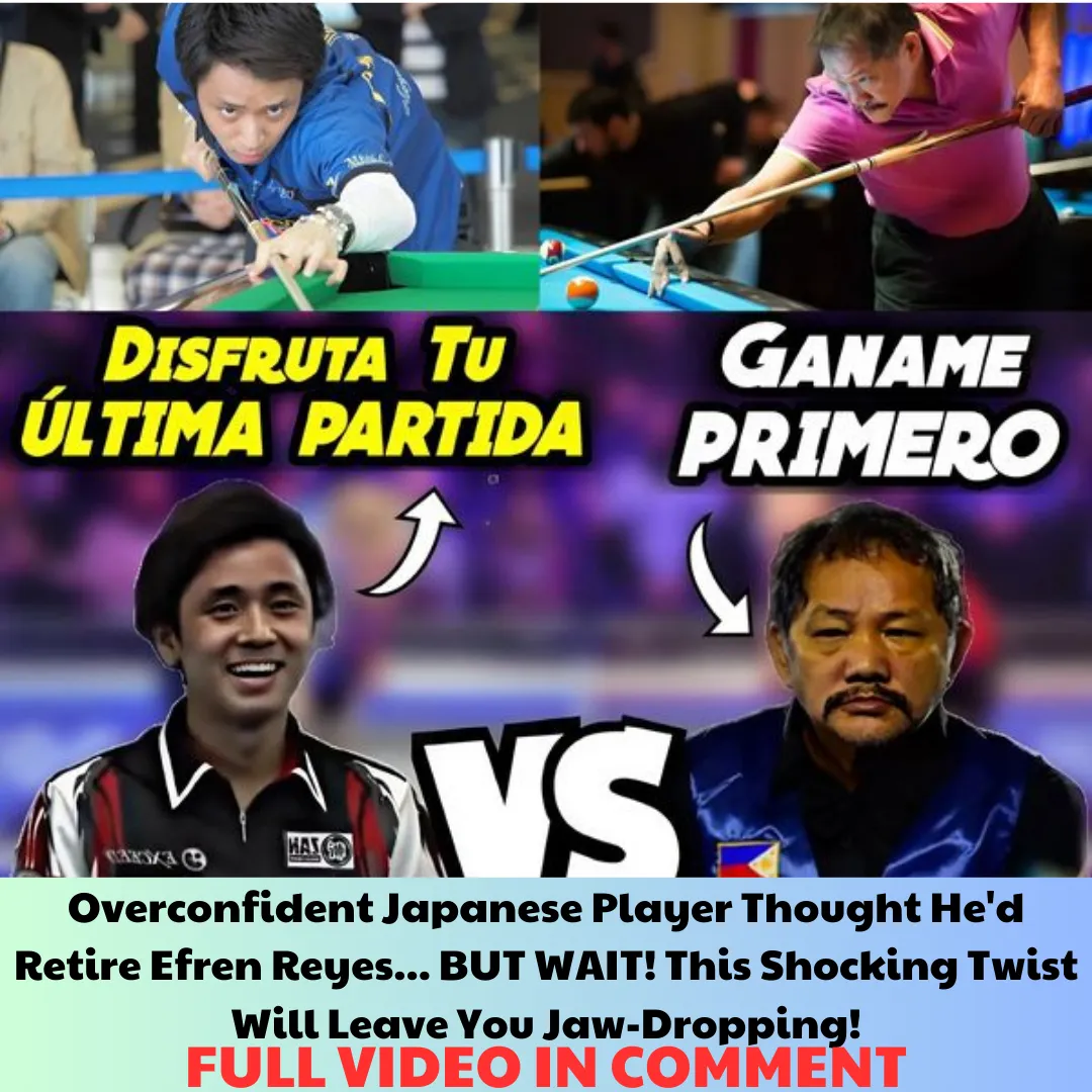 Overconfident Japanese Player Thought He'd Retire Efren Reyes... BUT WAIT! This Shocking Twist Will Leave You Jaw-Dropping!.cute