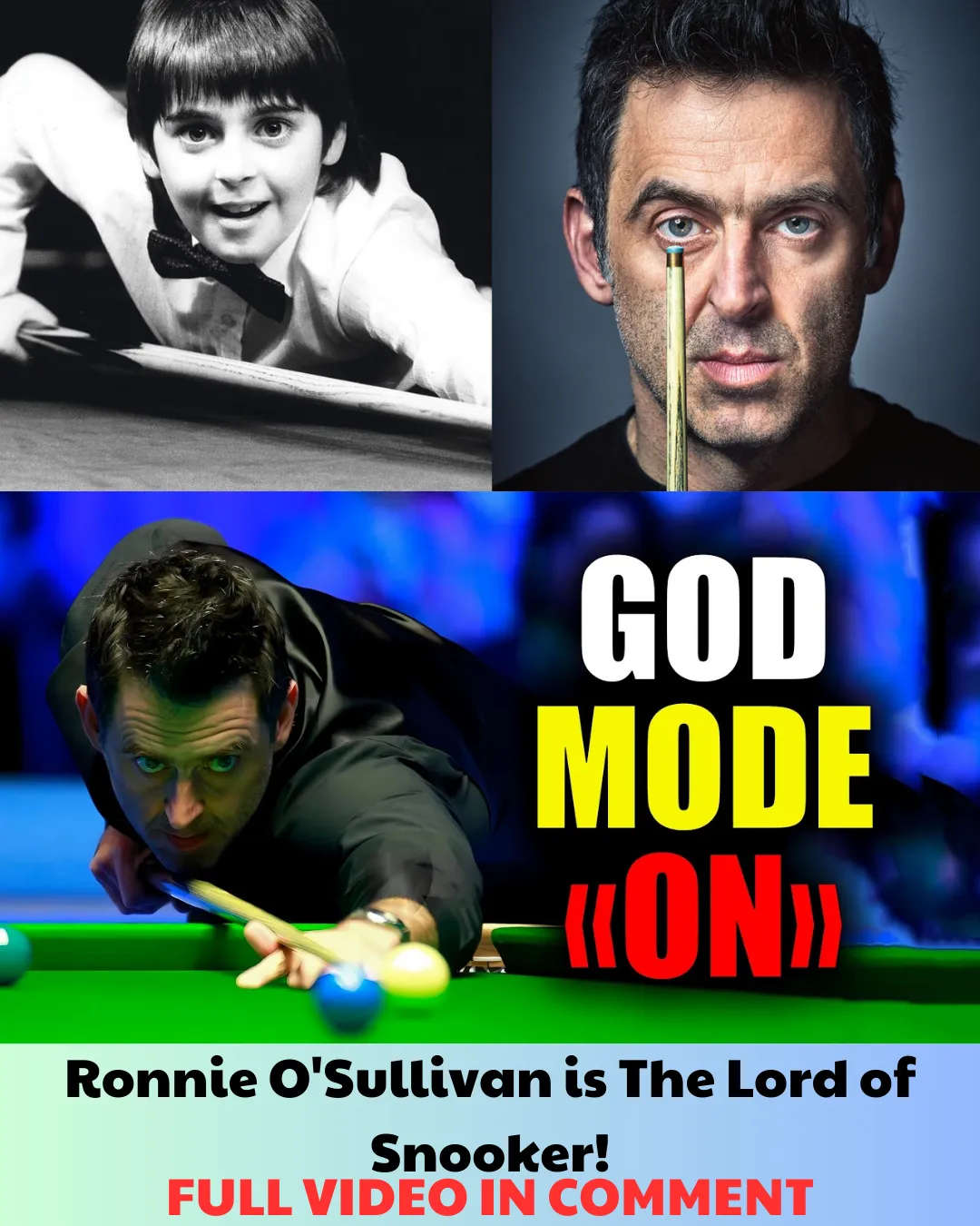 Ronnie O'Sullivan is The Lord of Snooker!.cute