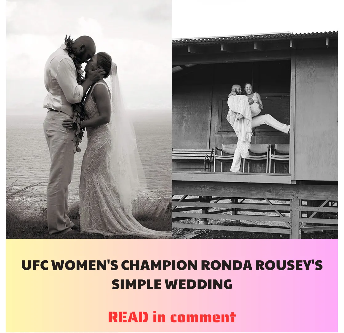 UFC WOMEN'S CHAMPION RONDA ROUSEY'S SIMPLE WEDDING UFC WOMEN'S CHAMPION RONDA ROUSEY'S SIMPLE WEDDING