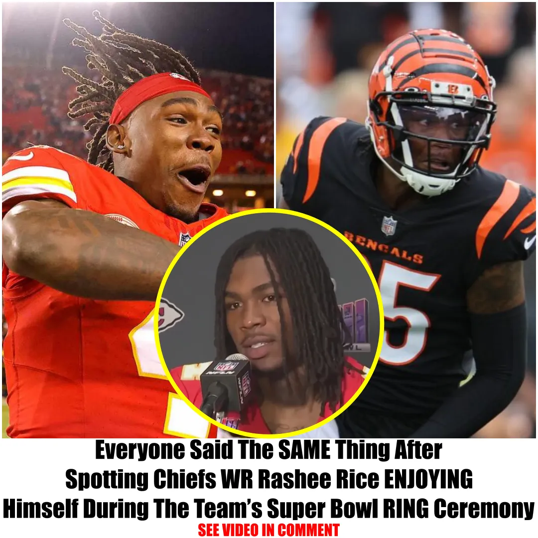 Everyone Said The SAME Thing After Spotting Chiefs WR Rashee Rice ENJOYING Himself During The Team’s Super Bowl RING Ceremony