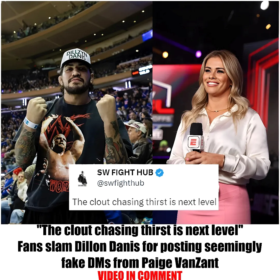 "The clout chasing thirst is next level" - Fans slam Dillon Danis for posting seemingly fake DMs from Paige VanZant