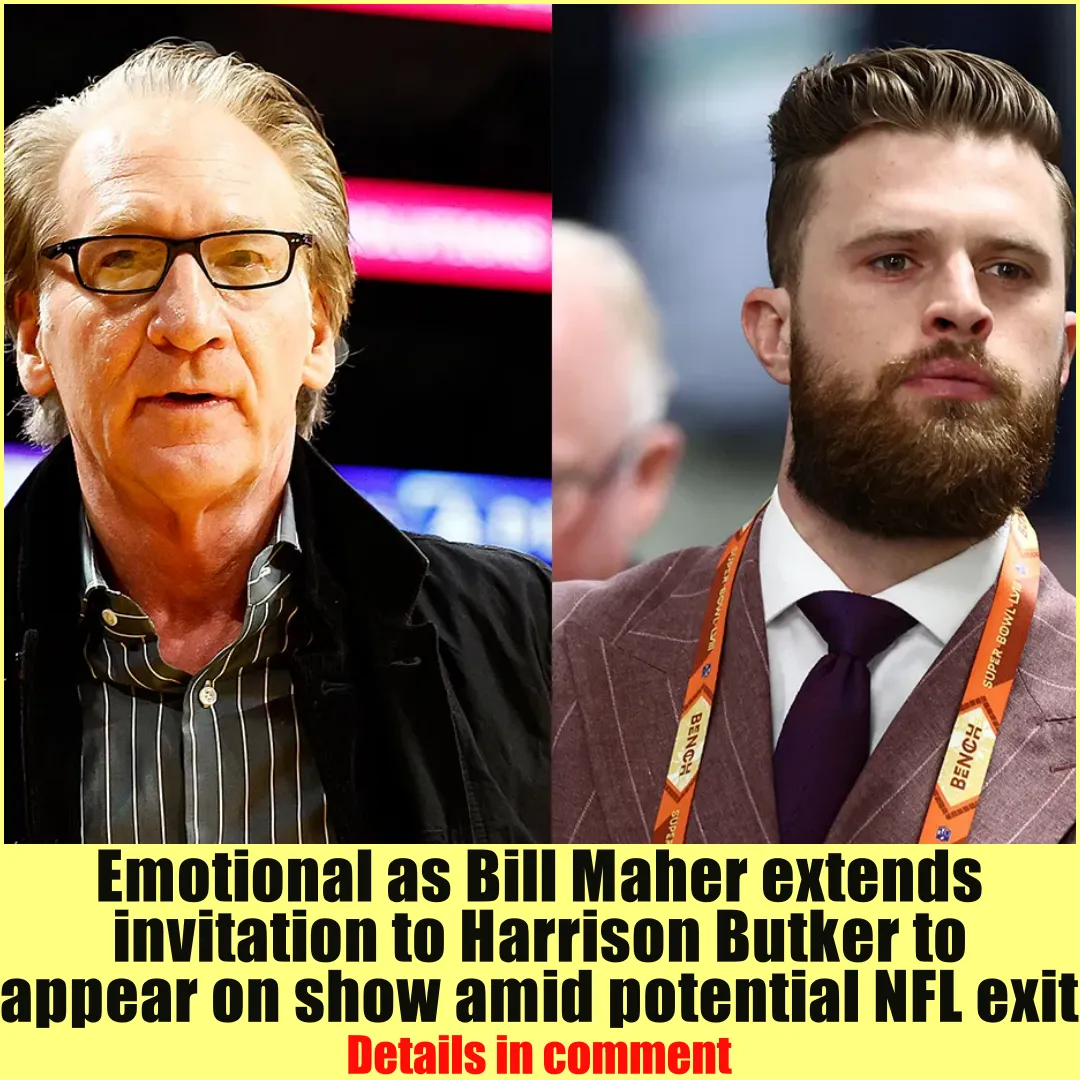 Emotional as Bill Maher extends invitation to Harrison Butker to appear on show amid potential NFL exit