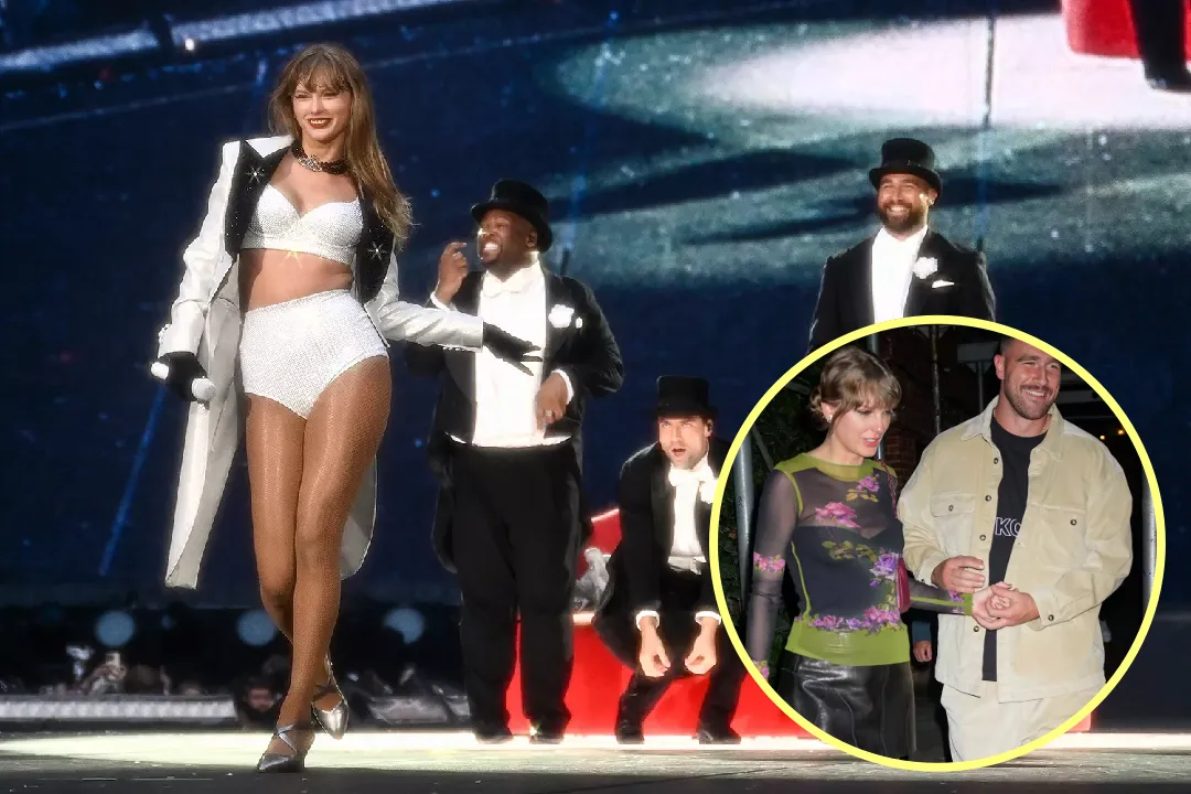 Taylor Swift’s Face Appears to Light Up as She Spots Travis Kelce at Final Eras Tour Show in Dublin