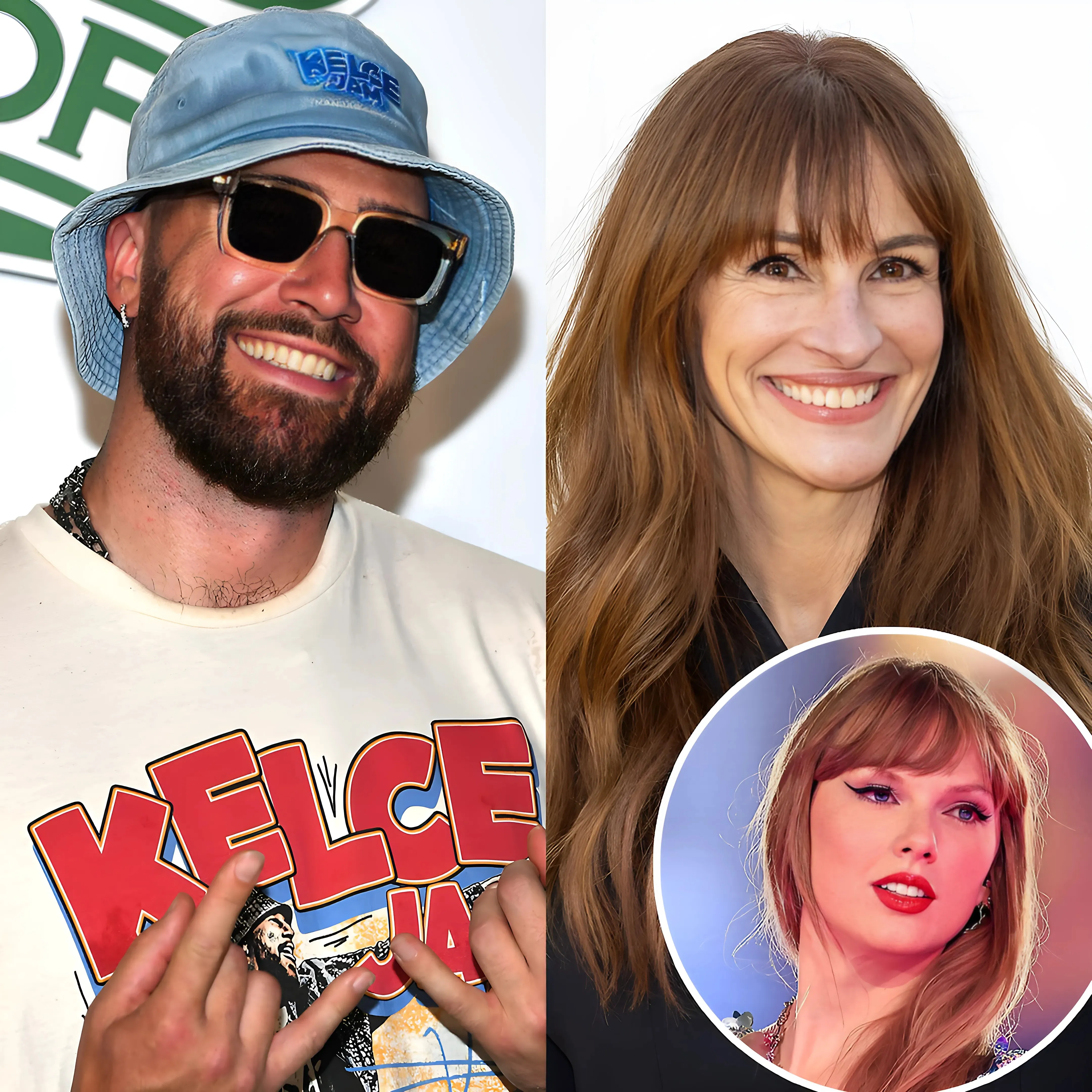 Travis Kelce Pals Around with Julia Roberts During Girlfriend Taylor Swift’s Final Eras Tour Show in Dublin