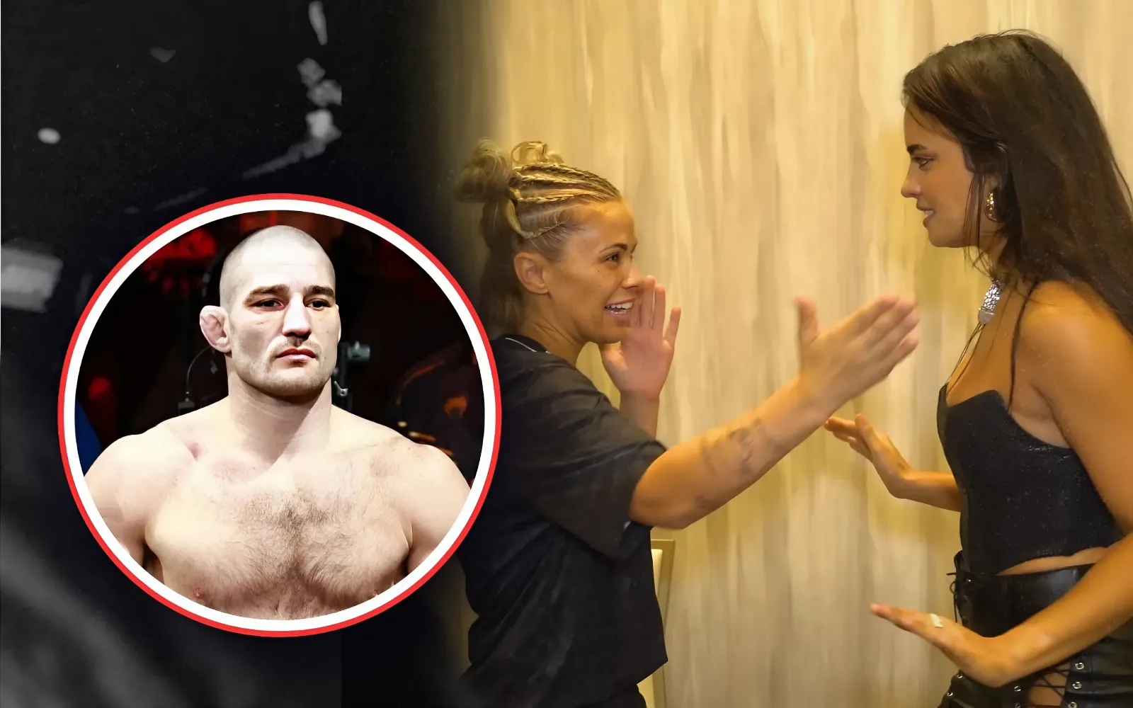 Sean Strickland reacts to Nina-Marie Daniele getting "slapped" by Paige VanZant: "Oldest trick in the book"