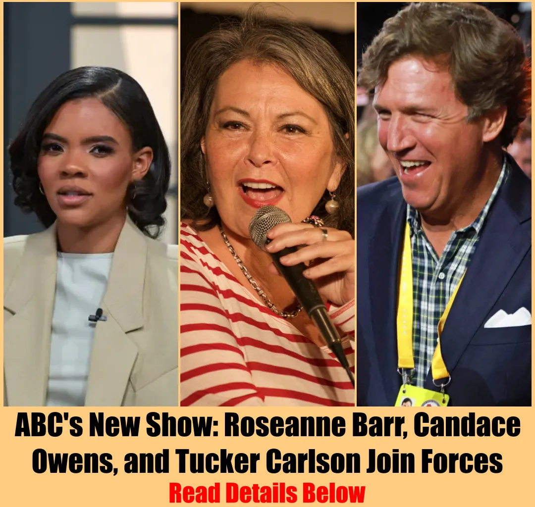 Roseanne Barr Joins Candace Owens and Tucker Carlson on New ABC Show for Weekly Appearances.