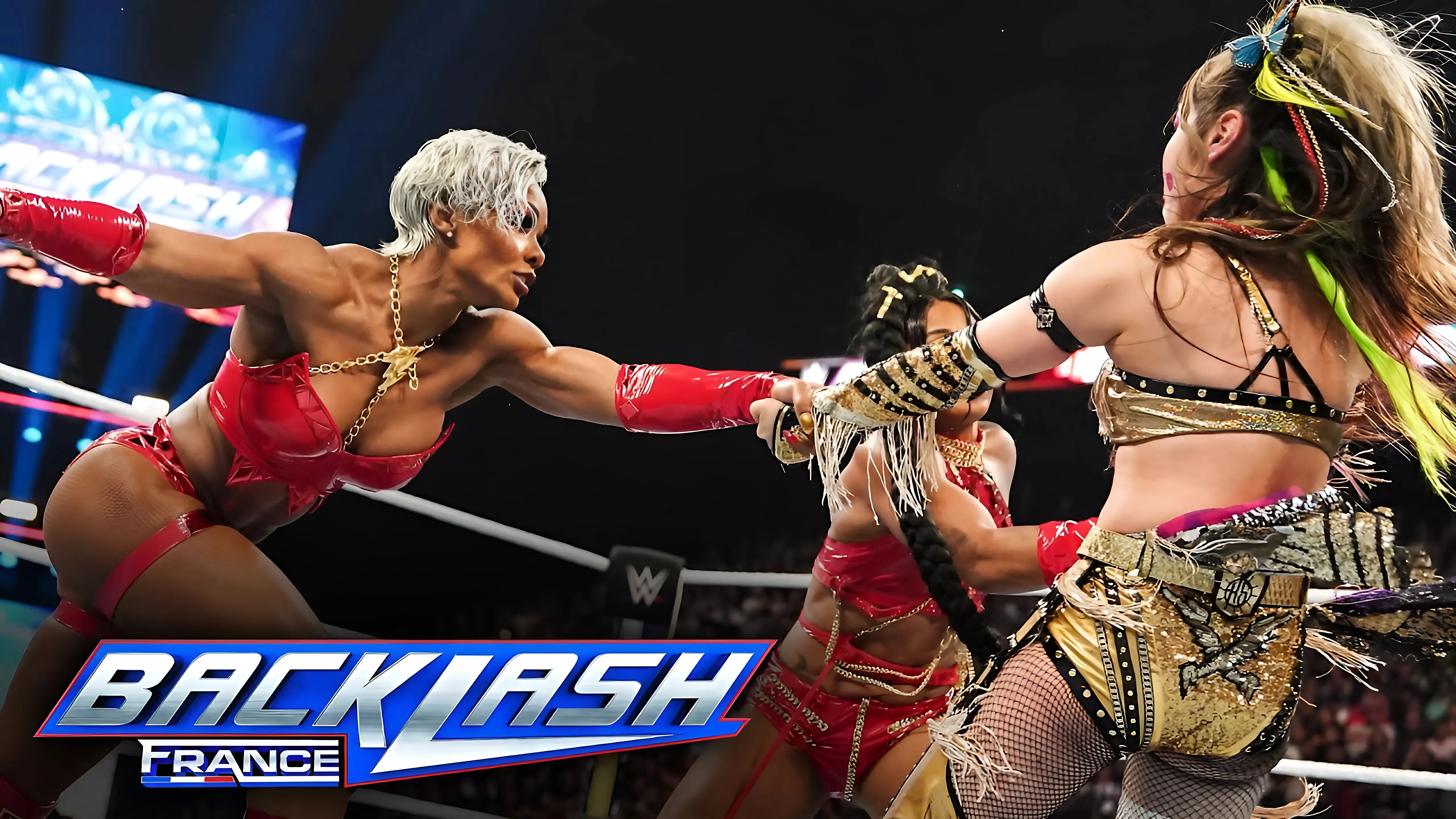 "The Kabuki Warriors vs. Bianca Belair & Jade Cargill: WWE Backlash France Highlights – Epic Showdown on May 4, 2024!"