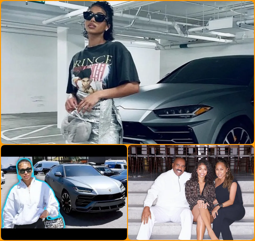 "Steve Harvey Surprises Lori Harvey with a Lamborghini Urus for Her 27th Birthday – The Ultimate Silent Gift!"