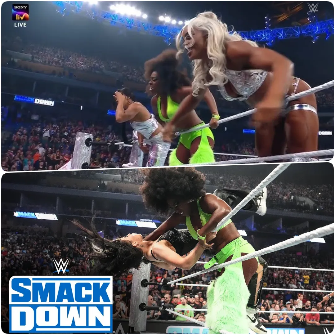 "Naomi Joins Forces with Belair and Cargill to Battle Unholy Union and Davenport: SmackDown, Aug. 9, 2024!" "Naomi Joins Forces with Belair and Cargill to Battle Unholy Union and Davenport: SmackDown, Aug. 9, 2024!"