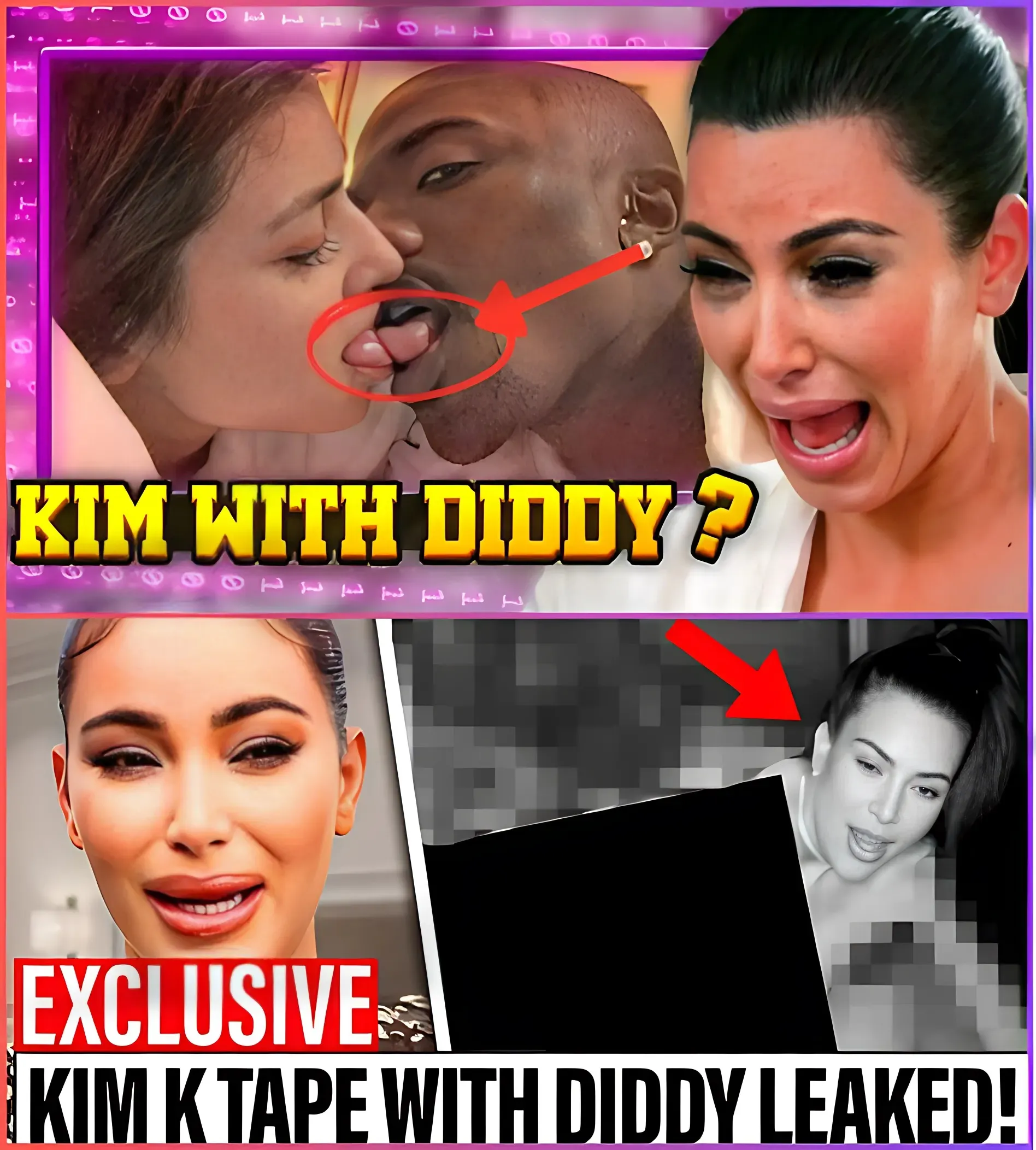 Kim Kardashian REACTS To HER Leaked Secret Freak0ff Footage With Diddy.